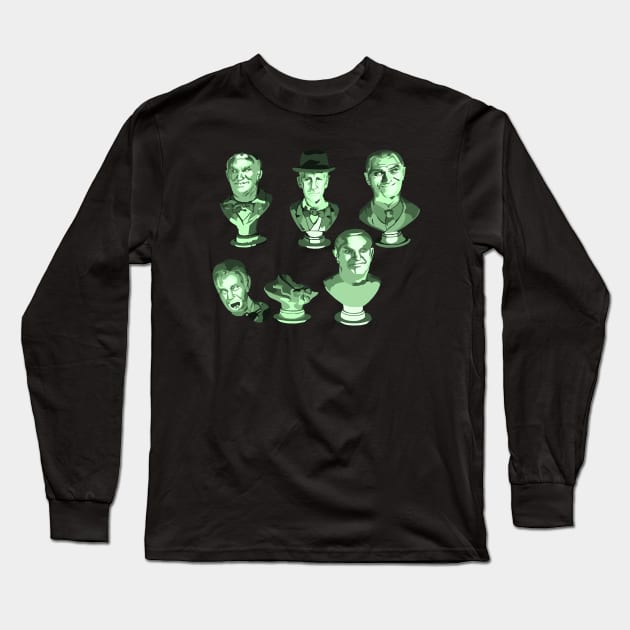 Haunted Huddle Up Long Sleeve T-Shirt by rexthinks